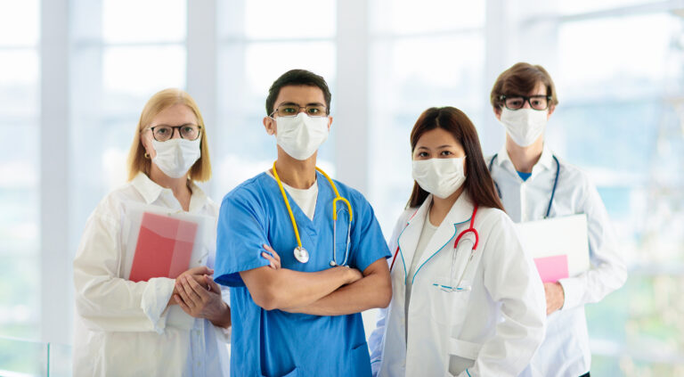 Team of urgent care doctors